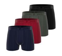 Pierre Cardin Underwear Herren-Boxershorts, ultraweich, Stretch & bequem (4 Stück), Blau/Rot/Grün/Schwarz, M