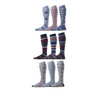 Pierre Henry Socks Herren Over-The-Calf Dress Socke, Happy Hour, 38-44 (9er Pack)