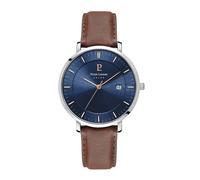 Pierre Lannier 208H164 Inti Herren-Solaruhr 30m wasserdicht Lederband blau Ø40mm