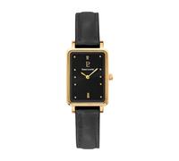 Pierre Lannier Ariane Ladies Watch Black Dial Black Leather Strap