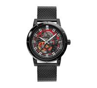 Pierre Lannier - Armbanduhr Automatic Automatic - Automatic Uhrwerk - Gehäusedicke: 12 mm - Gehäusebreite: 45 mm - Edelstahl - Noir Milanais - 5 ATM