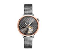 Pierre Lannier - Armbanduhr Automatic Esperance - Automatic Uhrwerk - Gehäusedicke: 12.55 mm - Gehäusebreite: 35 mm - Edelstahl - Gris - 3 ATM