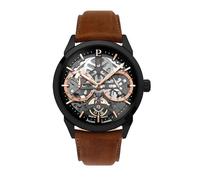 Pierre Lannier - Armbanduhr Automatic Monarck - Automatic Uhrwerk - Gehäusedicke: 11.6 mm - Gehäusebreite: 43 mm - Edelstahl - Noir - 5 ATM