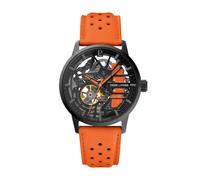 Pierre Lannier - Armbanduhr Automatic Paddock - Automatic Uhrwerk - Gehäusedicke: 12.3 mm - Gehäusebreite: 39 mm - Edelstahl - Noir - 5 ATM