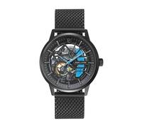 Pierre Lannier - Armbanduhr Automatic Paddock - Automatic Uhrwerk - Gehäusedicke: 12.3 mm - Gehäusebreite: 43 mm - Edelstahl - Noir - 5 ATM
