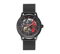 Pierre Lannier - Armbanduhr Automatic Paddock - Automatic Uhrwerk - Gehäusedicke: 12.3 mm - Gehäusebreite: 43 mm - Edelstahl - Noir - 5 ATM
