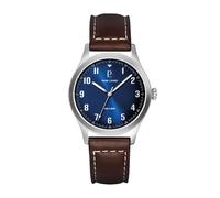 Pierre Lannier - Armbanduhr Aviateur - Quartz Uhrwerk - Gehäusedicke: 8.5 mm - Gehäusebreite: 40 mm - Edelstahl - Bleu - 5 ATM