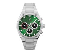 Pierre Lannier - Chronographen Copilote - Quartz Uhrwerk - Gehäusedicke: 9.6 mm - Gehäusebreite: 42.5 mm - Edelstahl - Vert - 5 ATM