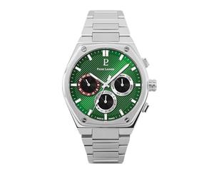 Pierre Lannier - Chronographen Copilote - Quartz Uhrwerk - Gehäusedicke: 9.6 mm - Gehäusebreite: 42.5 mm - Edelstahl - Vert - 5 ATM