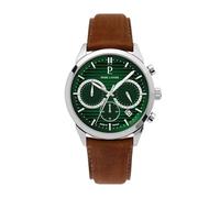 Pierre Lannier - Chronographen Monarck - Quartz Uhrwerk - Gehäusedicke: 10.9 mm - Gehäusebreite: 43 mm - Edelstahl - Vert - 5 ATM