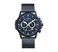 Pierre Lannier - Chronographen Sentinelle - Quartz Uhrwerk - Gehäusedicke: 11 mm - Gehäusebreite: 44 mm - Edelstahl - Bleu - 5 ATM