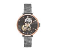 Pierre Lannier Damen-Armbanduhr, automatisch, mit Armband aus legiertem Stahl, 349A739, braun, Armband