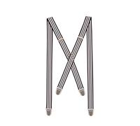 Pierrot Dünne Hosenträger für Männer Made in Germany/Frankreich - Starker Gummizug & 4 Extra Starke X-Clips - Verstellbare Länge bis zu 130cm - Garantie auf Lebenszeit - 100% DEUTSCH & FRANZÖSISCH