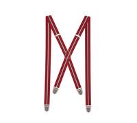 Pierrot Dünne Hosenträger für Männer Made in Germany/Frankreich - Starker Gummizug & 4 Extra Starke X-Clips - Verstellbare Länge bis zu 130cm - Garantie auf Lebenszeit - 100% DEUTSCH & FRANZÖSISCH