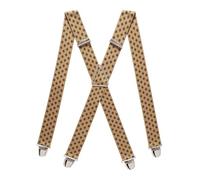 Pierrot Hosenträger für Herren Breit Made in Germany/France - Ultrastarker Gummizug & 4 Extra Starke X-Clips - Verstellbare Länge bis zu 130cm - Garantie auf Lebenszeit