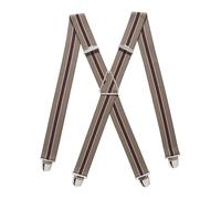 Pierrot Hosenträger für Herren Breit Made in Germany/France - Ultrastarker Gummizug & 4 Extra Starke X-Clips - Verstellbare Länge bis zu 130cm - Garantie auf Lebenszeit