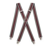 Pierrot Hosenträger für Herren Breit Made in Germany/France - Ultrastarker Gummizug & 4 Extra Starke X-Clips - Verstellbare Länge bis zu 130cm - Garantie auf Lebenszeit