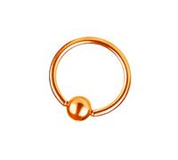 Piersando BCR Big Captive Bead Ring Piercing Klemmring Kristall Klemm Kugel für Septum Brust Tragus Helix Nase Lippe Ohr Intim Nippel