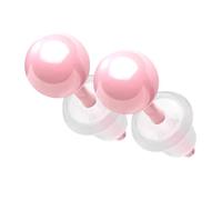 Piersando Ohrringe Keramik Kugel Perlen Ohrstecker Perlenohrringe Perlenohrstecker Damen Herren 4mm Rosa