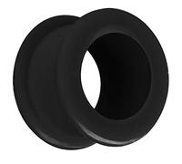 Piersando Silikon Flesh Tunnel Ohr Plug Piercing Ohrpiercing Extra Big Flexibel Weich Soft XXL 50mm Schwarz