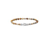 Pig & Hen Herren-Armband Brontide 4mm crazy agate/silver