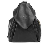 piké City Rucksack ANNA MARIA Echt Leder Damen | Made in Italy | 2in1 Daypack | wandelbare Schultertasche mit 3 Außenfächern | 019299