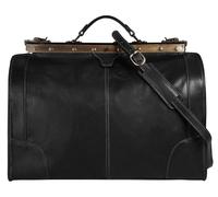 piké Damen Doktortasche/Reisetasche LOMBARDIA MEDIUM Echt Leder Made in Italy | Nostalgische Arzttasche | Vintage Weekender mit Maulbügel