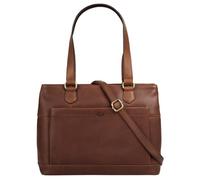 piké Shopper Echt Leder Damen 022097 Handtasche aus Rindleder, Schultertasche mit Smartphonefach, Henkeltasche 2 Hauptfächer, Umhängetasche verstellbar
