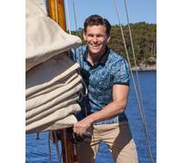 Pikee-Poloshirt in stay fresh-Qualität mit Alloverdruck