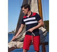 Pikee-Poloshirt mit Bruststreifen in stay fresh-Qualität