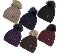 Pikeur Mütze Beanie Basic Classic Sports HW 2023 Strickmütze Licorice 55/ 57