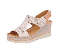 Pikolinos Aguadulce Plateau Keil Sandale weiß W3Z-1775C1 für Damen, beige, Größe 42 EU