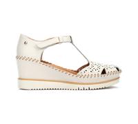 Pikolinos Aguadulce T-Steg Keil Sandale weiß W3Z-1629 für Damen, beige, Größe 37 EU
