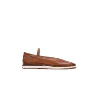 Pikolinos Ballerinas in Leder Denia für Frauen Farbe Brandy