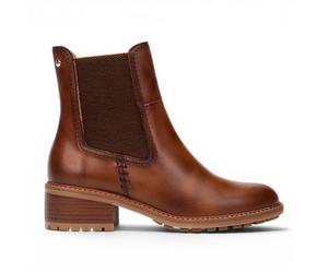 Pikolinos Braune Leder-Chelsea-Stiefel mit Absatz für Frauen - Medina EU41