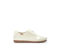 Pikolinos Cadaques Damen Flache Schuhe | Leder | Elastisch | Weiß