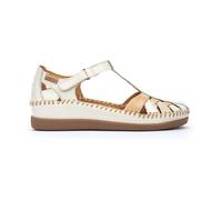 Pikolinos Damen-Keilsandalen aus weißem Leder - Cadaques EU42