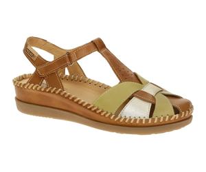 Pikolinos Cadaques T-Steg Sandale braun grün W8K-0847C1 - Größe 38