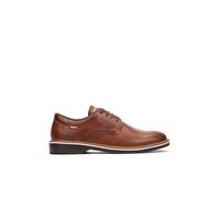 Pikolinos Herren-Schnürschuhe aus braunem Leder, Derby-Stil, Komfortschuh - Bordeauxrot EU43
