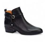 Pikolinos Damen-Bootie aus schwarzem Leder mit Reißverschluss und Absatz - Daroca US 39