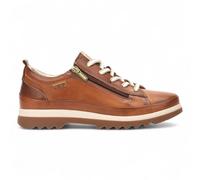 Pikolinos Damen Brandy Brown Leder Schnürsenkel & Reißverschluss Sneakers - Vigo US 39