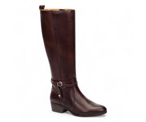Pikolinos Damen Kniehohe Stiefel Caoba Braunes Leder - Daroca EU40