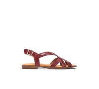Pikolinos Flache Sandalen in Leder ALGAR für Frauen Farbe Rubi