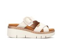 Pikolinos Gomera Damen-Sandalen mit Keilabsatz, Leder, Nata, 38 EU