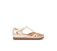 Pikolinos Halboffene Schuhe in Leder CADAQUES für Frauen Farbe MARFIL
