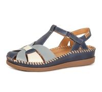 Pikolinos Halboffene Schuhe in Leder CADAQUES für Frauen Farbe Pacific
