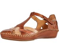 Pikolinos Halboffene Schuhe in Leder P. Vallarta für Frauen Farbe Brandy-BL
