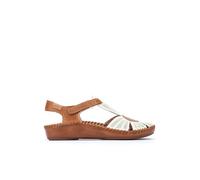 Pikolinos Sandale Vallarta Damen Leder Weiß/Braun Größe 41