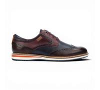 Pikolinos Herren Braune Burgundfarbene Leder-Brogue-Schnürschuhe Oxford - Avila EU45