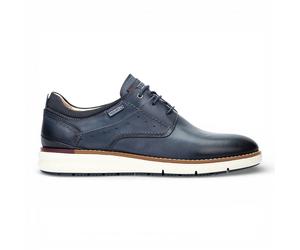 Pikolinos Herren-Sneaker aus blauem Leder mit Schnürung - Manacor EU46